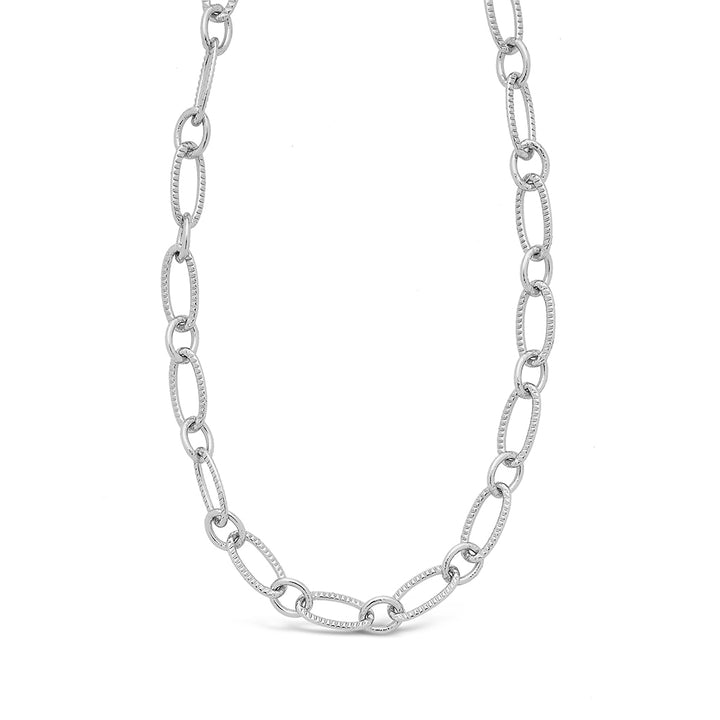 Textured Oval Link Chain