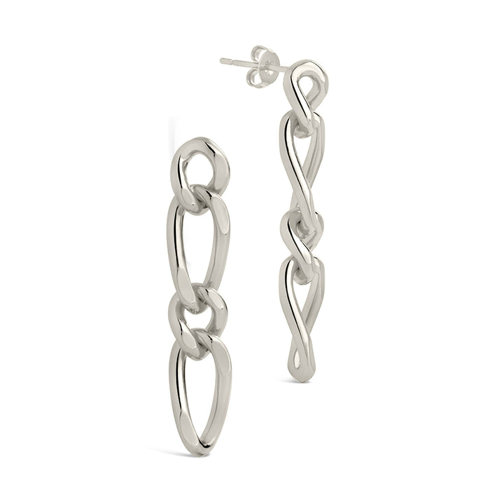 Jacqueline Chain Drop Stud Earrings